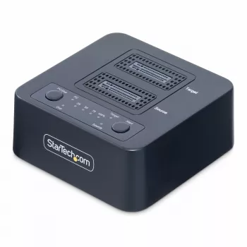 StarTech.com 1:1 M.2 NVMe diskų kopijavimo įrenginys, atskiras M.2 SSD kopijuoklis iki 90 GB/min, USB 3.2 20 Gbps M.2 dviejų lizdų dokas, su USB-C/A kabeliais