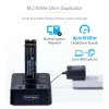 StarTech.com 1:1 M.2 NVMe diskų kopijavimo įrenginys, atskiras M.2 SSD kopijuoklis iki 90 GB/min, USB 3.2 20 Gbps M.2 dviejų lizdų dokas, su USB-C/A kabeliais