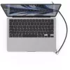 Compulocks Ledge adapteris su raktu, skirtas MacBook Air 13 col. M2 ir M3, sidabrinis