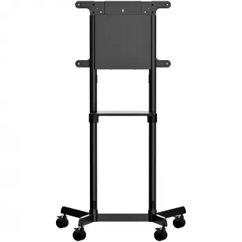 Mobilus televizoriaus stovas StarTech.com MBLTVSTNDEC – važiuoklinis stovas 37–70 colių ekranams (70 kg) su lentyna ir dėžute, pasukamas ir pakreipiamas, universalus laikiklis ant ratukų