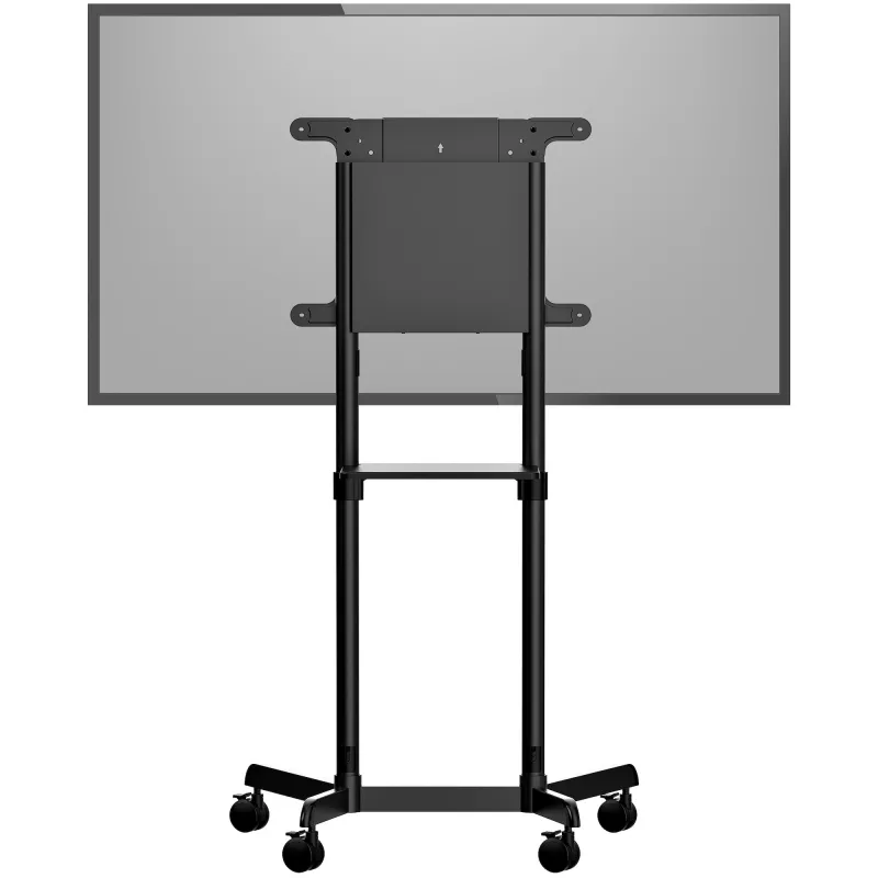 Mobilus televizoriaus stovas StarTech.com MBLTVSTNDEC – važiuoklinis stovas 37–70 colių ekranams (70 kg) su lentyna ir dėžute, pasukamas ir pakreipiamas, universalus laikiklis ant ratukų