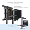 Mobilus televizoriaus stovas StarTech.com MBLTVSTNDEC – važiuoklinis stovas 37–70 colių ekranams (70 kg) su lentyna ir dėžute, pasukamas ir pakreipiamas, universalus laikiklis ant ratukų