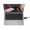 Compulocks Ledge Lock Adapter, skirtas MacBook Pro 14 colių M1 M2 M3, sidabrinis