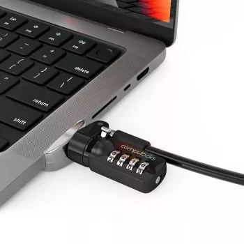 Compulocks Ledge Lock Adapter, skirtas MacBook Pro 14 colių M1 M2 M3, sidabrinis