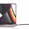 Compulocks Ledge Lock Adapter, skirtas MacBook Pro 14 colių M1 M2 M3, su raktiniu kabelio užraktu, sidabrinis