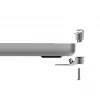 Compulocks Ledge Lock Adapter MacBook Pro 16 colių M1 M2 M3 raktinis kabelio užraktas sidabrinis