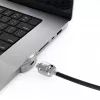 Compulocks Ledge Lock Adapter MacBook Pro 16 colių M1 M2 M3 raktinis kabelio užraktas sidabrinis
