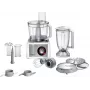 Virtuvinis kombainas Bosch MC812S814, 1250 W, 3,9 l dubuo, nerūdijantis plienas/baltas, kintamas greitis, sukamoji rankenėlė