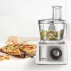 Virtuvinis kombainas Bosch MC812S814, 1250 W, 3,9 l dubuo, nerūdijantis plienas/baltas, kintamas greitis, sukamoji rankenėlė