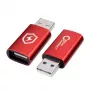 Microconnect MC-AAADAP-SC USB-A lyties keitiklis raudonas