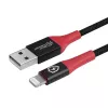 Microconnect MC-ALIGHTNING-SC USB-A–Lightning kabelis 1,5 m, juodas