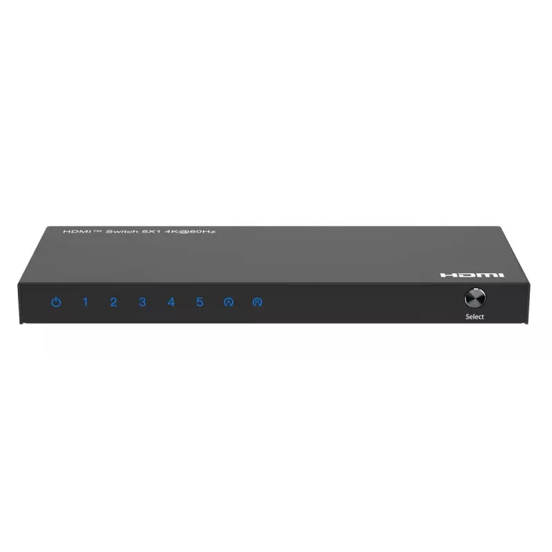 HDMI jungiklis MicroConnect MC-HDMISWITCH0501-4K 4K 60Hz Metal Black