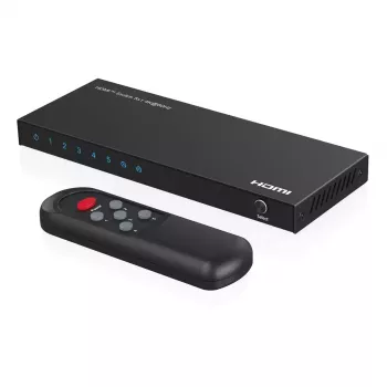 HDMI jungiklis MicroConnect MC-HDMISWITCH0501-4K 4K 60Hz Metal Black