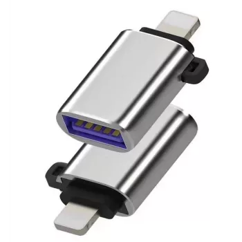 Microconnect MC-LIGHTUSB3 lyties keitiklis Lightning – USB A, sidabrinis