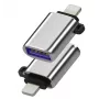 Microconnect MC-LIGHTUSB3 lyties keitiklis Lightning – USB A, sidabrinis