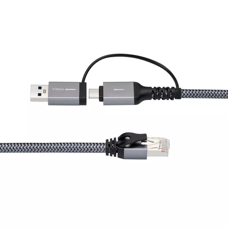 Microconnect CAT6 RJ45 FTP į USB A-C adapterinis kabelis, 3 m