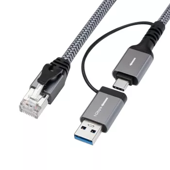 Microconnect CAT6 RJ45 FTP į USB A-C adapterio kabelis, 5 m