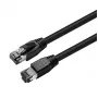 Microconnect MC-SFTP80025S tinklo kabelis juodas 0,25 m Cat8.1 S/FTP (S-STP)