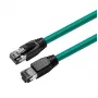 Microconnect MC-SFTP805G tinklo kabelis žalias 5 m Cat8.1 S/FTP (S-STP)
