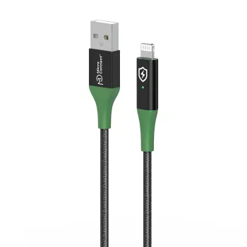 Microconnect MC-SMART USB A-L-2 Lightning laidas 2 m juodas, žalias