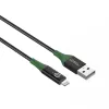 Microconnect MC-SMART USB A-L-2 Lightning laidas 2 m juodas, žalias