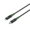 Microconnect MC-SMART USB C-L-1 laidas su Lightning jungtimi 1 m juodos ir žalios spalvos