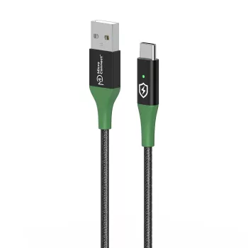 MicroConnect MC-SMART USB-A-C-02 USB 2.0 laidas 2 m USB A USB C juodas, žalias