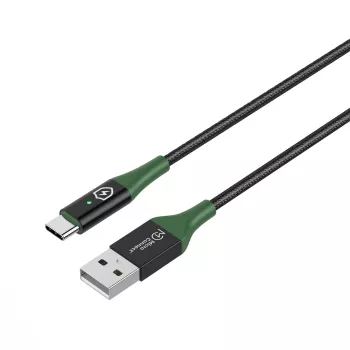 MicroConnect MC-SMART USB-A-C-02 USB 2.0 laidas 2 m USB A USB C juodas, žalias