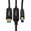 Microconnect MC-USB3.0AB15OP USB kabelis USB 3.2 Gen 2 (3.1 Gen 2) 15 m USB A USB B juodas