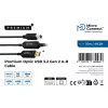 Microconnect MC-USB3.0AB15OP USB kabelis USB 3.2 Gen 2 (3.1 Gen 2) 15 m USB A USB B juodas