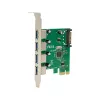 Microconnect MC-USB3.0-T4B vidinė PCIe USB 3.2 Gen 1 plokštė