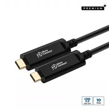Microconnect MC-USB3.1CC10OP USB 3.2 Gen 2 laidas USB C – 10 m, juodas