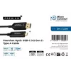 Microconnect MC-USB3.2CA10OP USB 3.2 Gen 2 aktyvus optinis laidas 10 m USB-A USB-C juodas