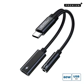 Microconnect MC-USBC-AUDIOCF vaizdo kabelio adapteris 0,13 m sidabrinis