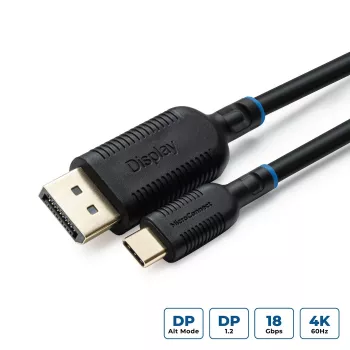 Laido adapteris MicroConnect MC-USBCDP05 0,5 m USB Type-C į DisplayPort juodas