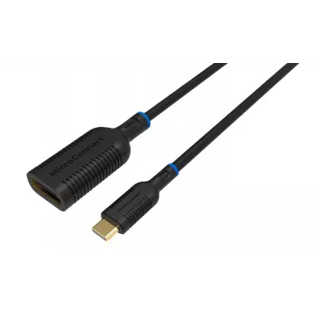 Vaizdo kabelio adapteris MicroConnect MC-USBCDP-A 0,2 m USB Type-C į DisplayPort juodas