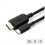 Microconnect MC-USBCHDMI2 vaizdo kabelio adapteris 2 m USB Type-C – HDMI juodas