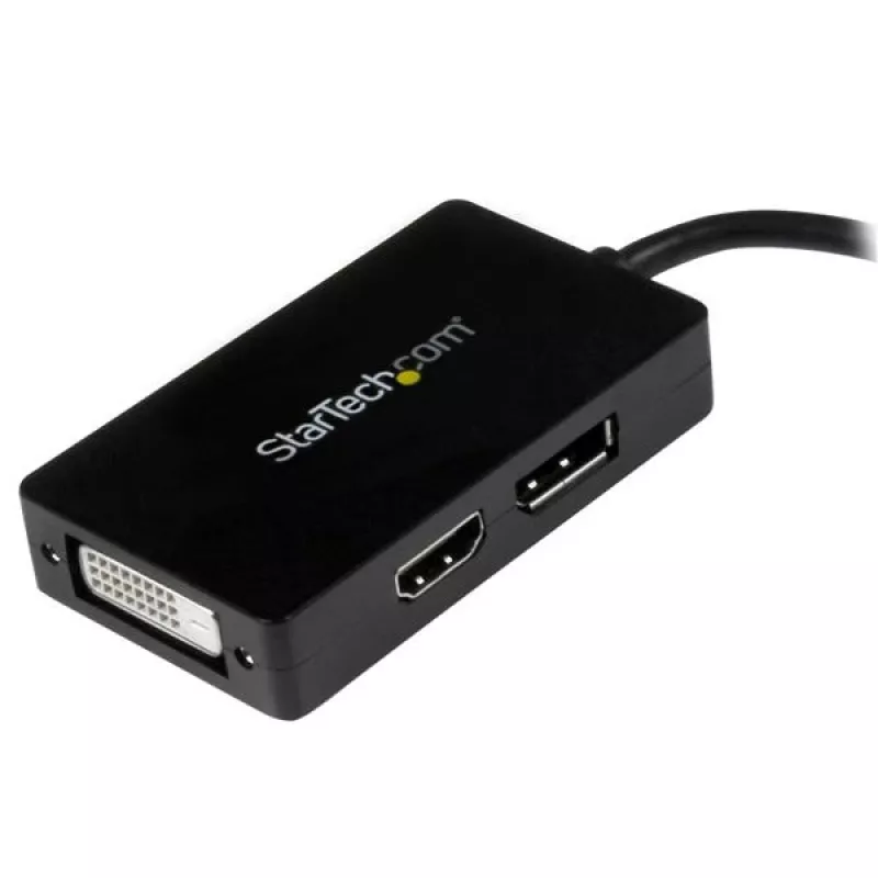 StarTech.com kelioninis A/V adapteris: 3-in-1 Mini DisplayPort į DisplayPort, DVI arba HDMI keitiklis