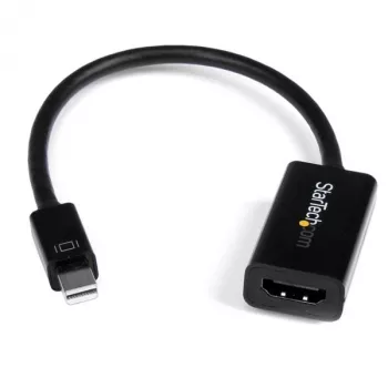 StarTech.com Mini DisplayPort į HDMI adapteris – aktyvus mDP į HDMI vaizdo keitiklis – 4K 30Hz – Mini DP ar Thunderbolt 1/2 Mac/PC prie HDMI monitoriaus/TV/ekrano – mDP 1.2 į HDMI adapteris