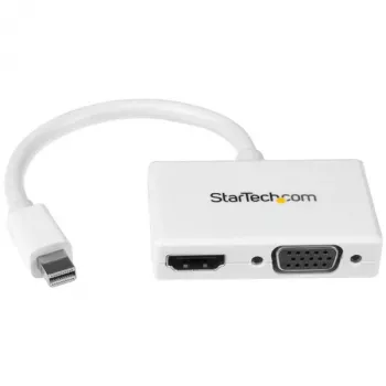 StarTech.com MDP2HDVGAW – 2-in-1 Mini DisplayPort į HDMI arba VGA adapteris, baltas