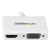 StarTech.com MDP2HDVGAW – 2-in-1 Mini DisplayPort į HDMI arba VGA adapteris, baltas