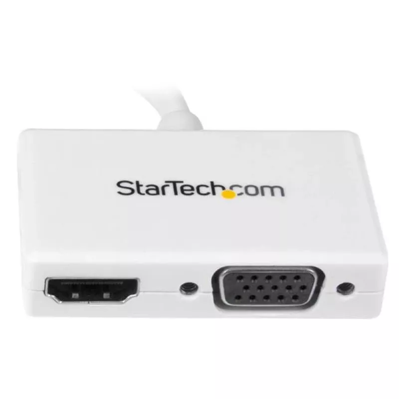StarTech.com MDP2HDVGAW – 2-in-1 Mini DisplayPort į HDMI arba VGA adapteris, baltas