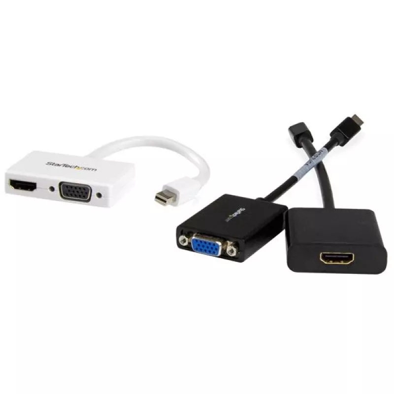 StarTech.com MDP2HDVGAW – 2-in-1 Mini DisplayPort į HDMI arba VGA adapteris, baltas