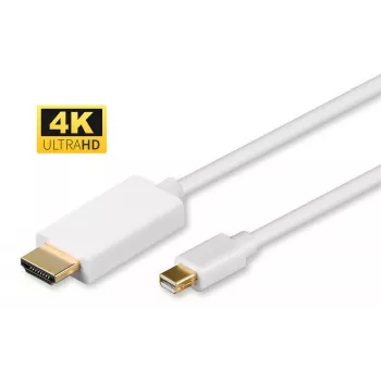 Microconnect MDPHDMI1-4K vaizdo kabelio adapteris 1 m Mini DisplayPort → HDMI A tipas (standartinis) Baltas