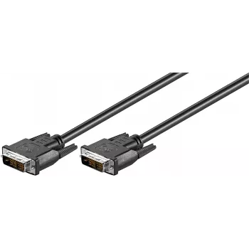 Microconnect MONCCS2 DVI-D kabelis 2 m, juodas