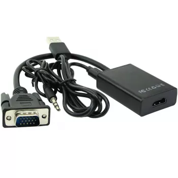 Microconnect MONGGHDMI vaizdo kabelio adapteris 0,3 m HDMI A tipo (standartinis) – VGA (D-Sub) juodas