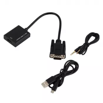 Microconnect MONGGHDMI vaizdo kabelio adapteris 0,3 m HDMI A tipo (standartinis) – VGA (D-Sub) juodas