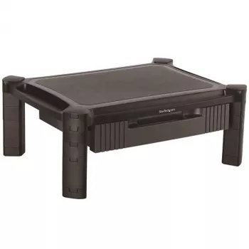 StarTech.com MONSTADJD reguliuojamo aukščio monitoriaus stovas su stalčiumi, laisvai pastatomas, 10 kg, 33-81,3 cm, juodas