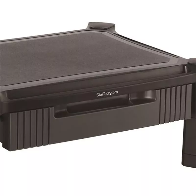 StarTech.com MONSTADJD reguliuojamo aukščio monitoriaus stovas su stalčiumi, laisvai pastatomas, 10 kg, 33-81,3 cm, juodas