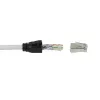 RJ-45 jungtis LogiLink MP0070, Cat.6A, 10 Gbps, sidabrinė, 50 vnt.